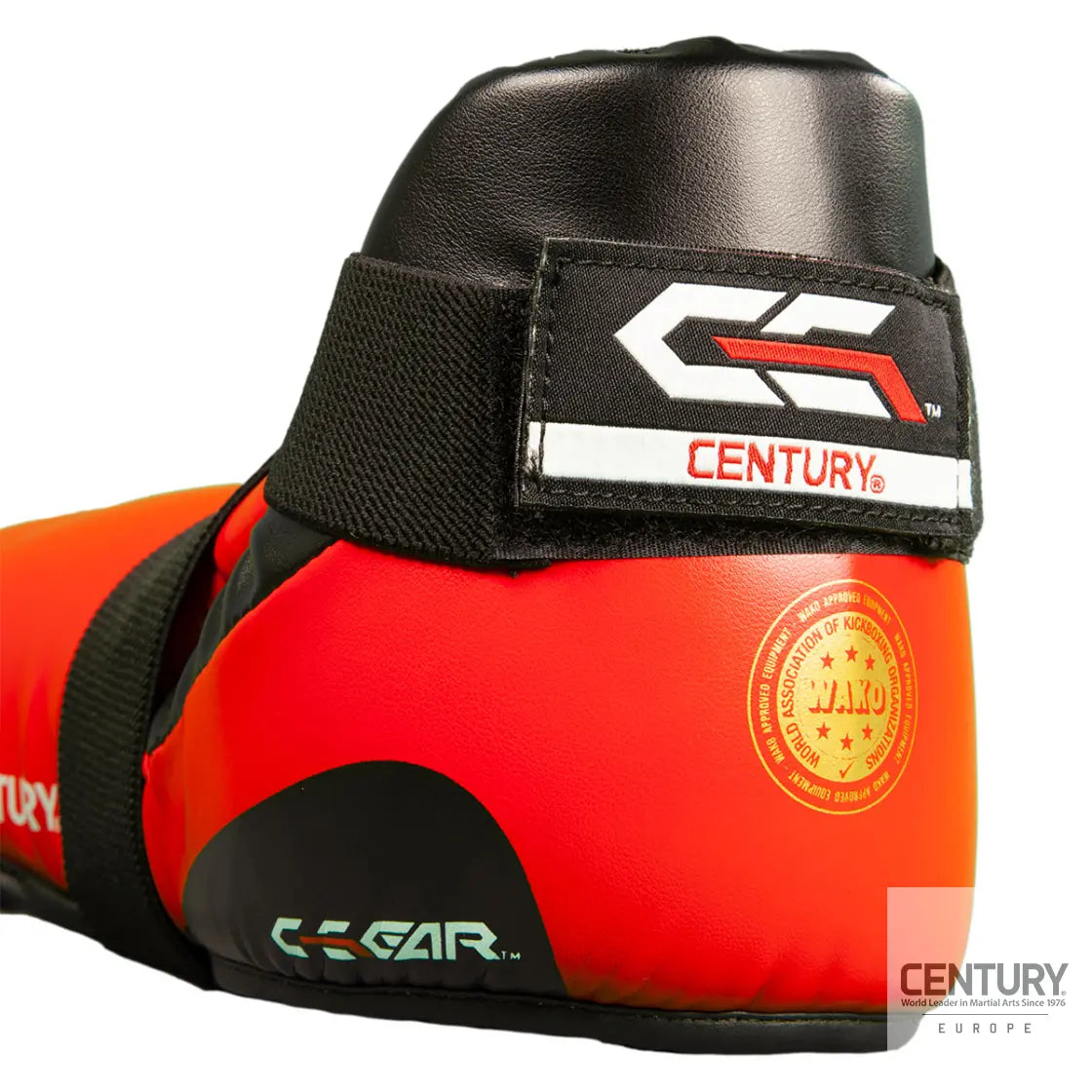 Kicks Foot Guard Century C-GEAR Integrity WAKO approved Red/Gold