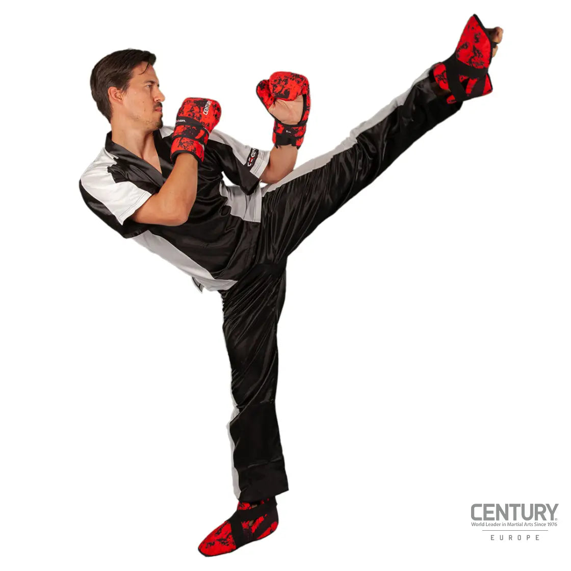 Point Fighting Gloves Century C-GEAR Sport Respect WAKO approved (washable) Black/Red