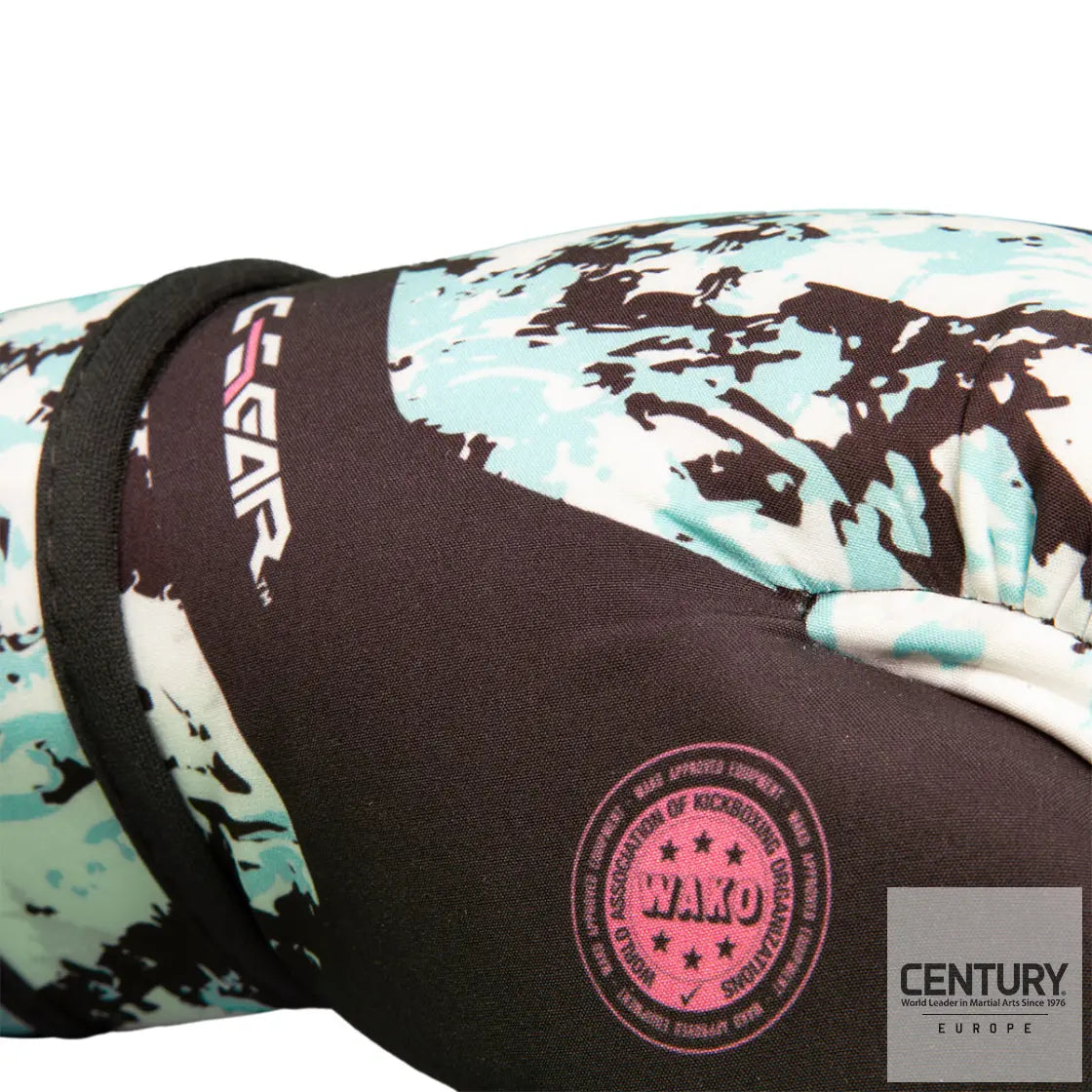 Point Fighting Gloves Century C-GEAR Sport Respect WAKO approved (washable) White/Teal