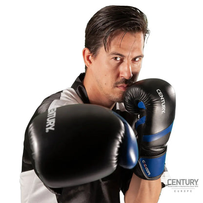 10oz Kickboxing Gloves Century C-GEAR Determination WAKO approved Black/Blue