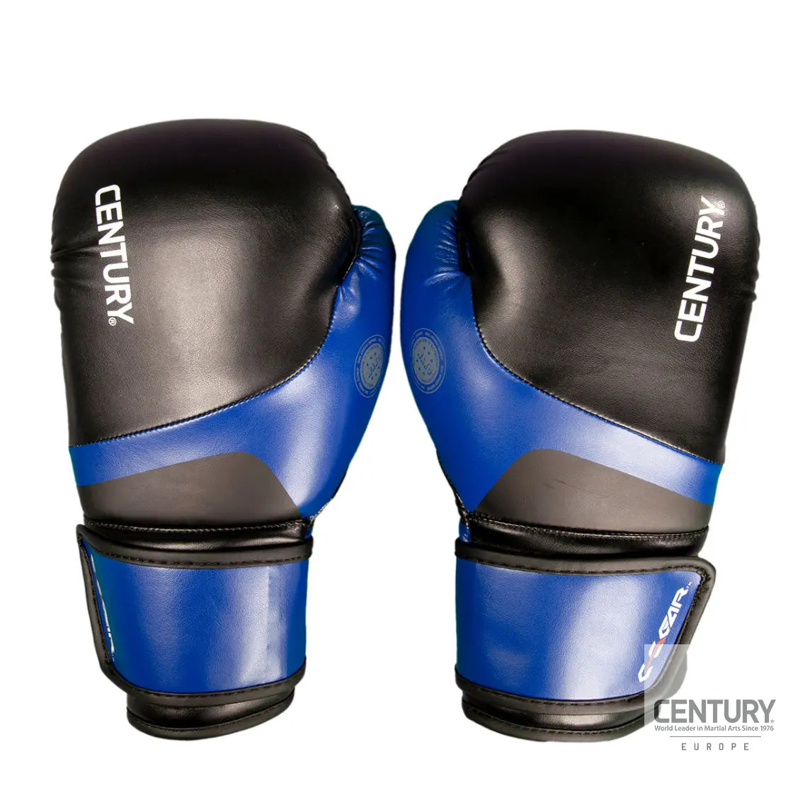 10oz Kickboxing Gloves Century C-GEAR Determination WAKO approved Black/Blue