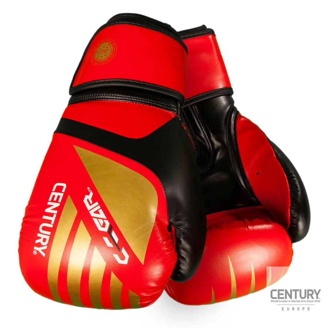 10oz Kickboxing Gloves Century C-GEAR Integrity WAKO approved- Red/Gold