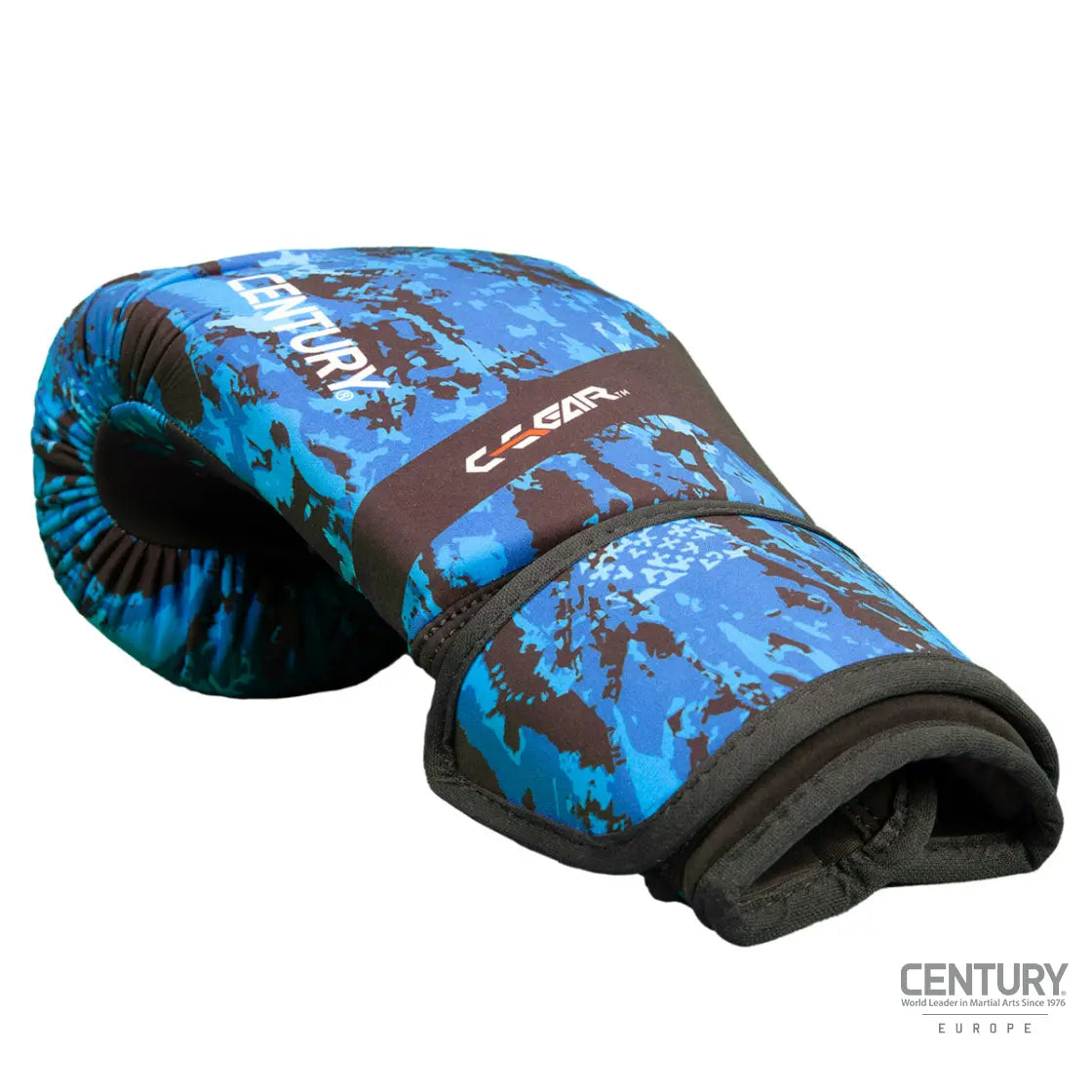 10oz Kickboxing Gloves Century C-GEAR Sport Respect WAKO approved (washable) Blue/Black