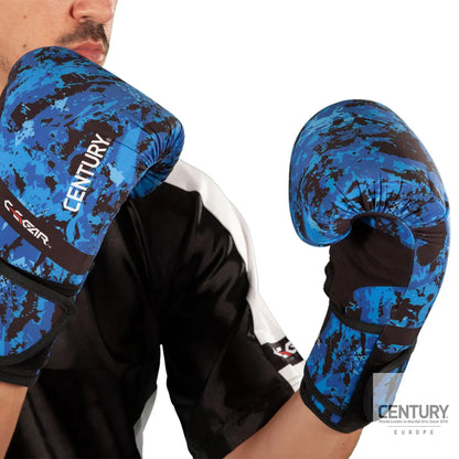 10oz Kickboxing Gloves Century C-GEAR Sport Respect WAKO approved (washable) Blue/Black