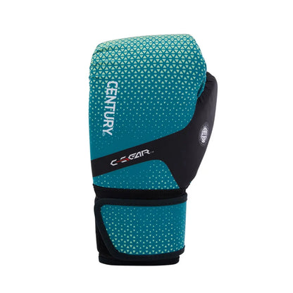 10oz Kickboxing Gloves Century C-GEAR Sport Discipline WAKO approved (washable) Teal.