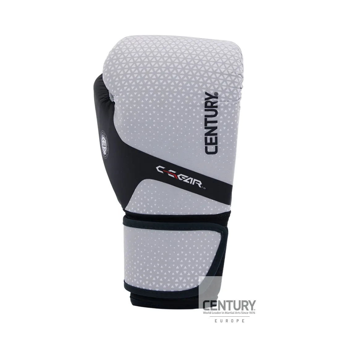 10oz Kickboxing Gloves Century C-GEAR Sport Discipline WAKO approved (washable) Grey/Black.