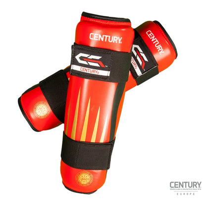 Shin Guard Century C-GEAR Integrity WAKO approved Red/Gold