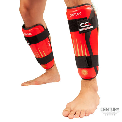 Shin Guard Century C-GEAR Integrity WAKO approved Red/Gold