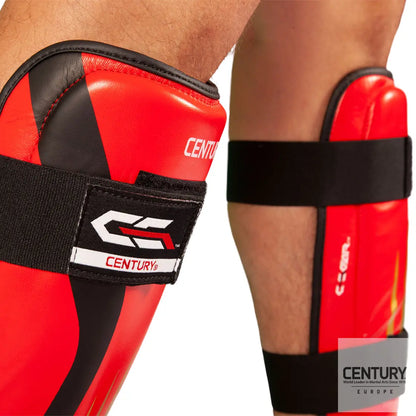 Shin Guard Century C-GEAR Integrity WAKO approved Red/Gold