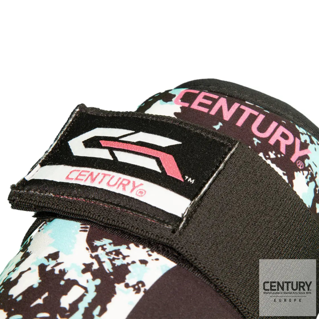 Shin Guard Century C-GEAR Sport Respect WAKO approved (washable) White/Teal