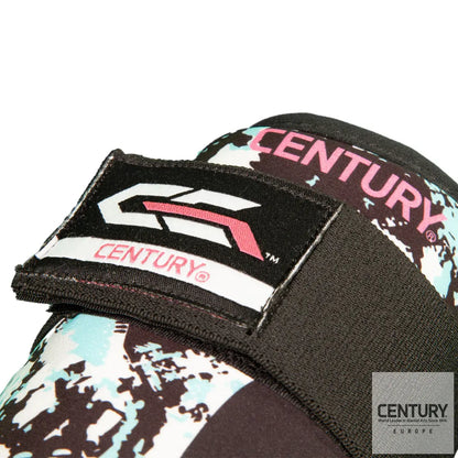 Shin Guard Century C-GEAR Sport Respect WAKO approved (washable) White/Teal