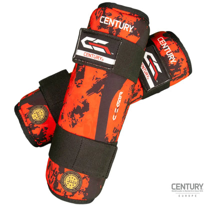 Shin Guard Century C-GEAR Sport Respect WAKO approved (washable) Black/Red