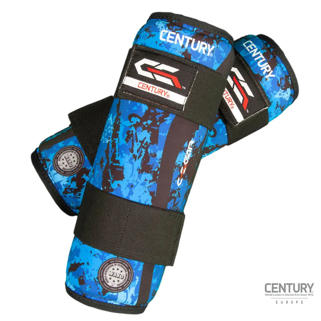 Shin Guard Century C-GEAR Sport Respect WAKO approved (washable) Black/Blue