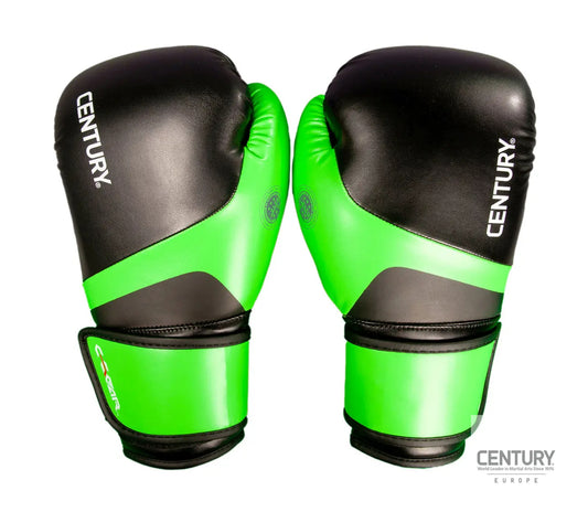 10oz Kickboxing Glove C-GEAR Determination WAKO approved Black/ Green