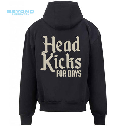Head Kicks For Days Hood - Charcoal